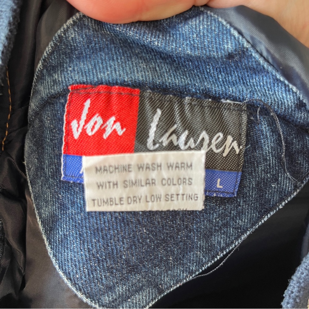 Vintage Denim Jacket With Large Patch Defenders O… - image 4